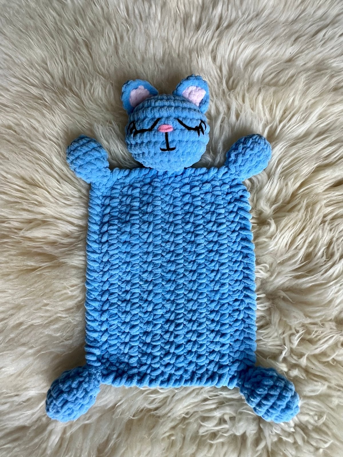 Handgemaakt Gehaakt Knuffeldoekje Kat | Lovey, Verzenden, Nieuw, Overige typen