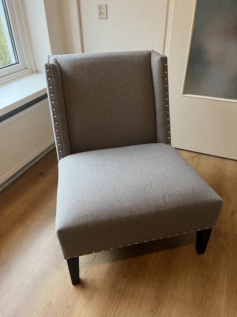 Eichholtz stoel, Huis en Inrichting, Stoelen, Ophalen, Gebruikt, Grijs, Eén