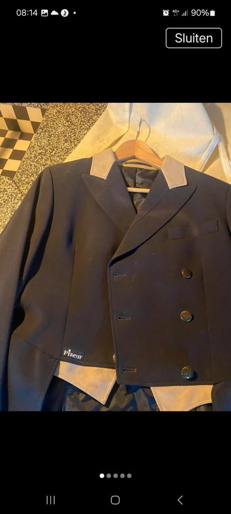 Mooie heren slipjas van pikeur, Ophalen of Verzenden