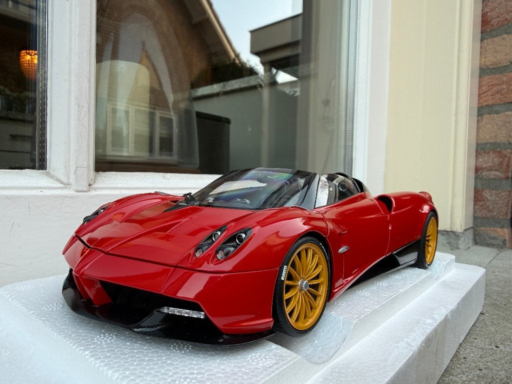 1:18 Pagani Huayra Roadster Rosso Monza rood Autoart 78287, Hobby en Vrije tijd, Modelauto's | 1:18, Auto, Autoart, Nieuw, Ophalen of Verzenden