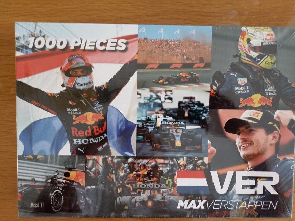 Max Verstappen Legpuzzel 1000 Stukjes - Nieuw in Verpakking, Ophalen of Verzenden, 500 t/m 1500 stukjes, Nieuw, Legpuzzel