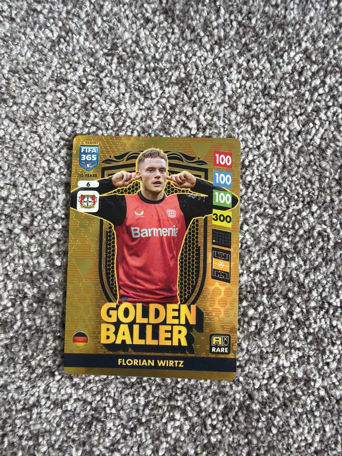 FIFA 365 Adrenalyn XL 2025 Golden Baller Florian Wirtz, Ophalen of Verzenden, Zo goed als nieuw, Buitenlandse clubs, Spelerskaart