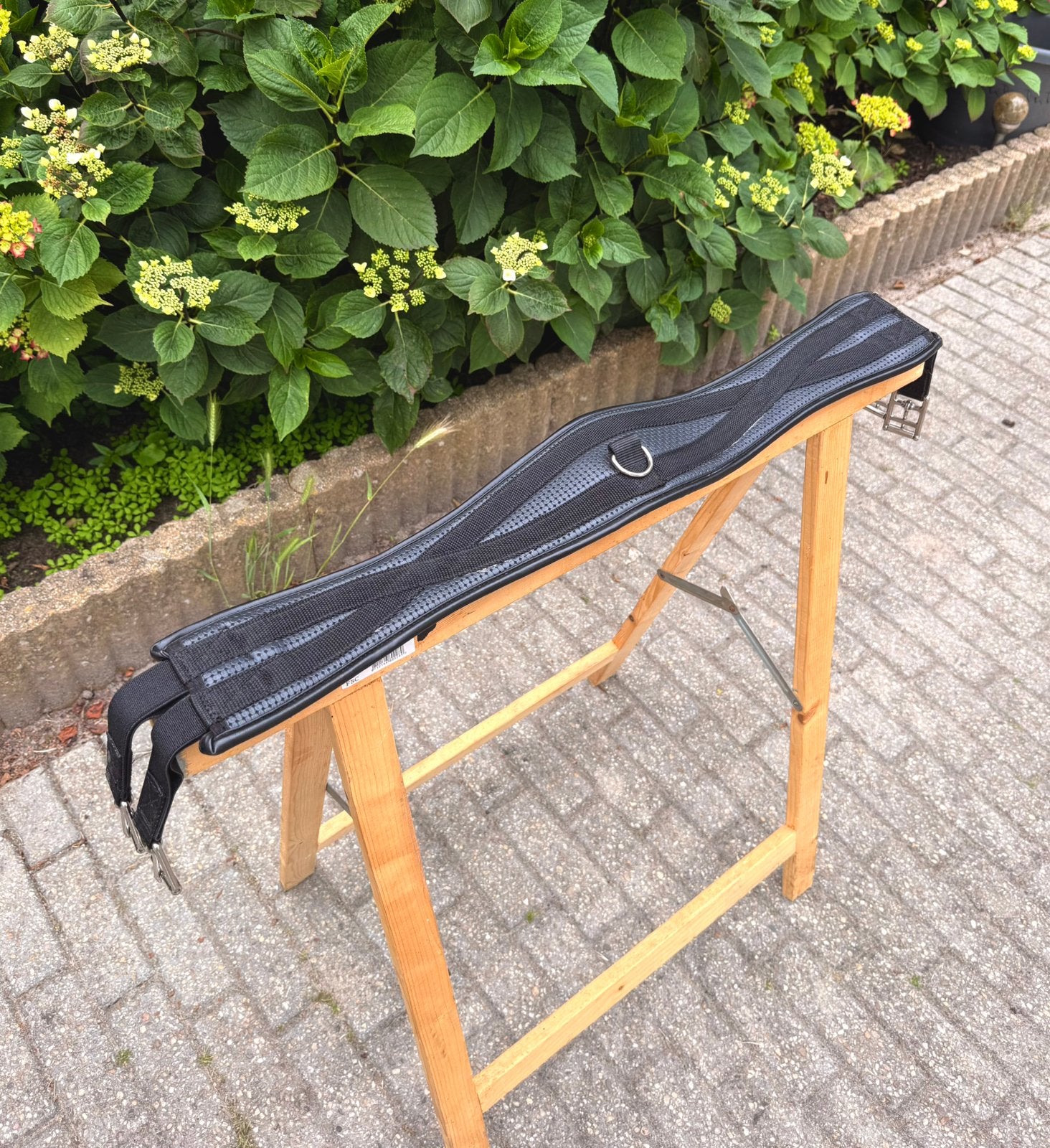Anatomische Singel Zwart 105 cm | Elastiek & Middenring, Dieren en Toebehoren, Springen, Nieuw, Ophalen of Verzenden, Zwart