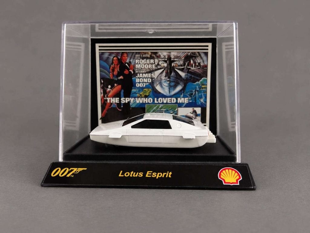 James Bond 007 Lotus Esprit – The Spy Who Loved Me – Shell, Ophalen of Verzenden, Zo goed als nieuw, Film, Beeldje, Replica of Model