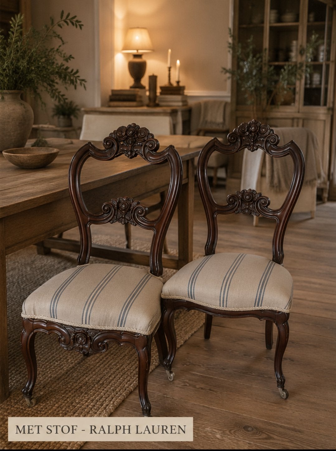 Antiek franse Louis xv stoelen op wielen ongestoffeerd, Ophalen of Verzenden