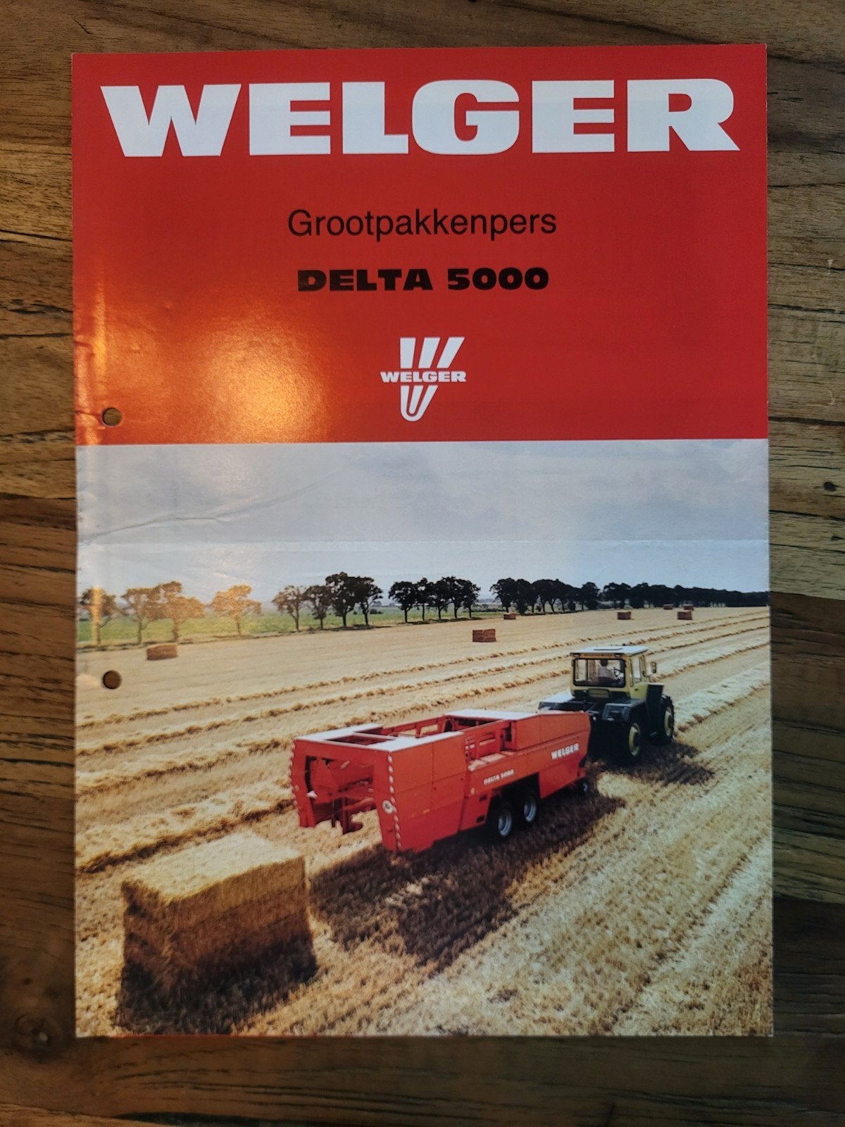 tractor folder Welger DELTA 5000 grootpakkenpers, Boeken, Ophalen of Verzenden, Zo goed als nieuw