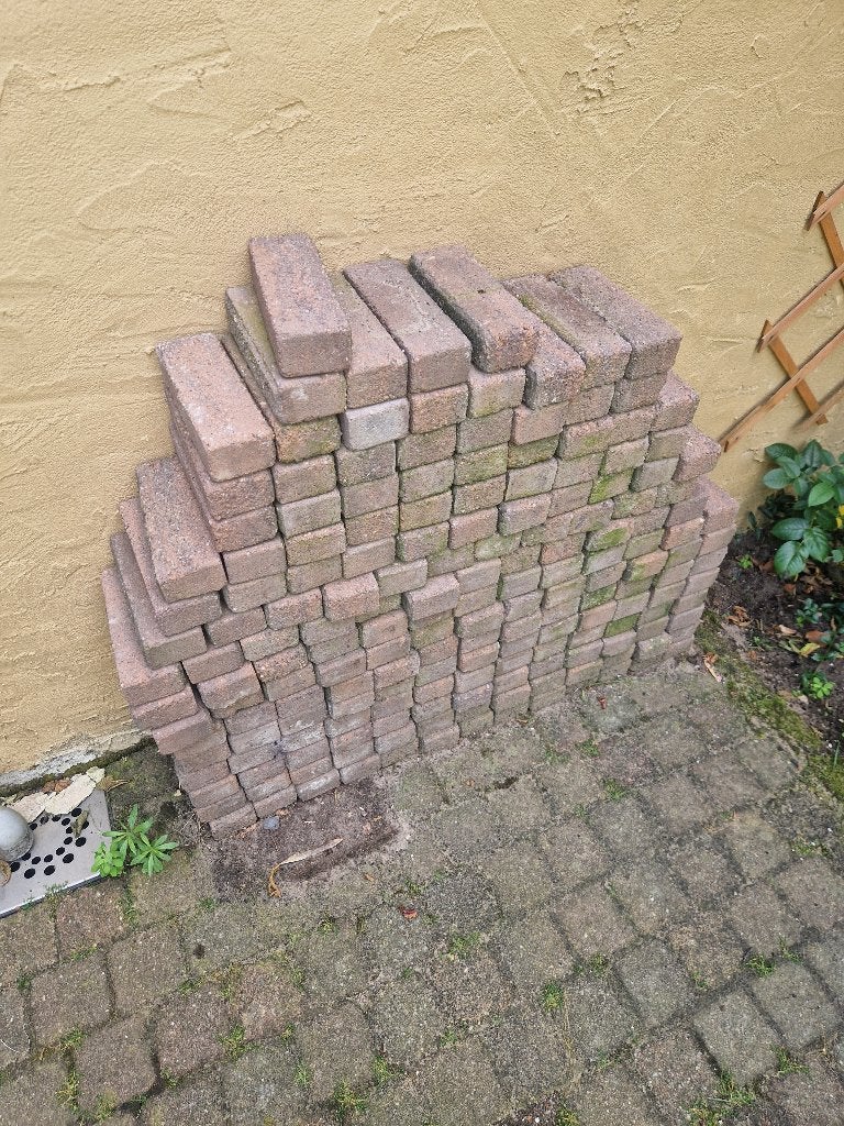 Gratis klinkers, Ophalen, Gebruikt, Beton, Klinkers