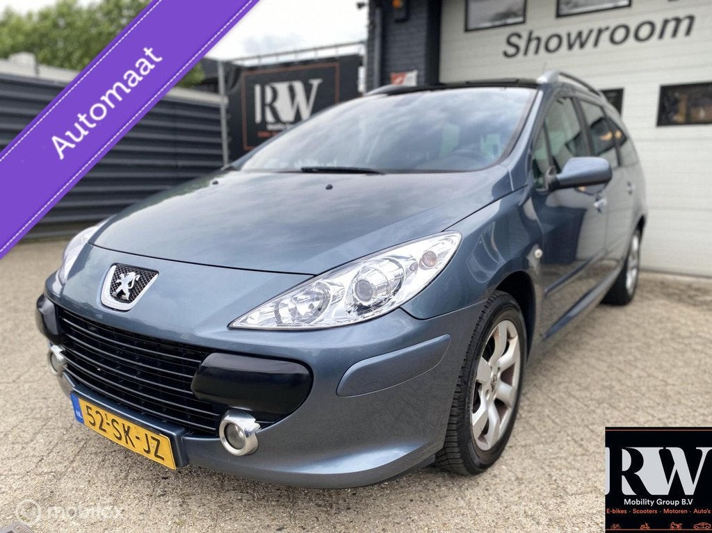 Peugeot 307 SW 2.0-16V Pack *Met nieuwe APK* AUTOMAAT* AIRCO, 745 kg, Gebruikt, 4 cilinders, 7 stoelen