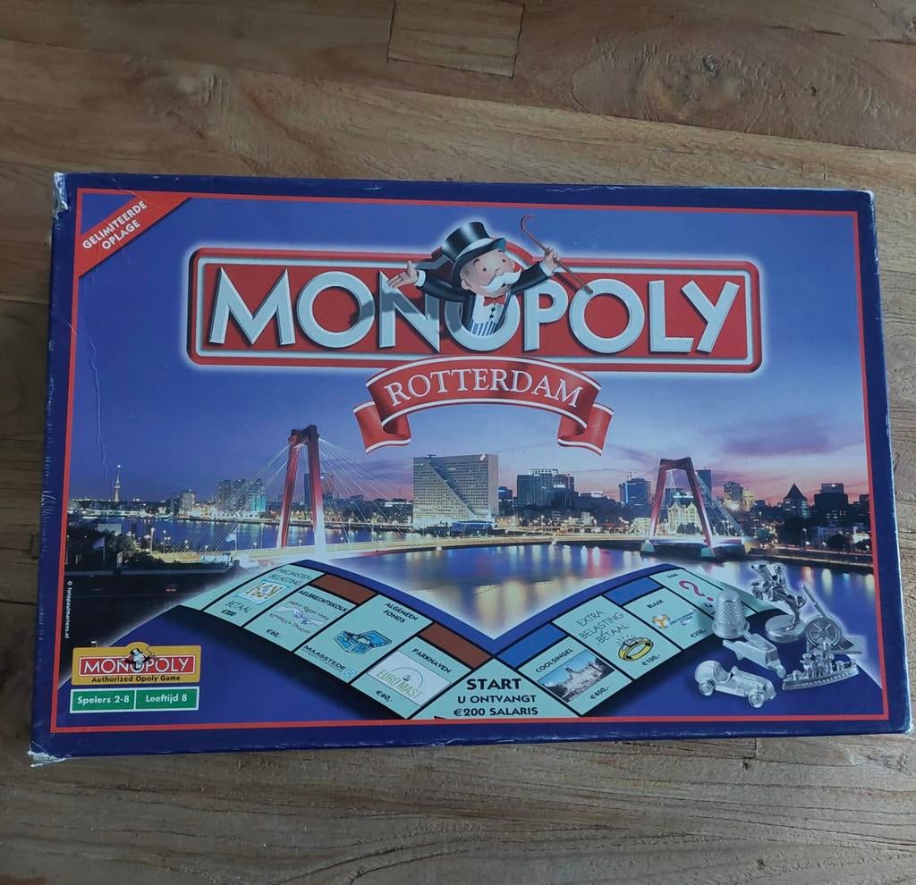 Monopoly Rotterdam compleet en in goede staat, Ophalen of Verzenden, Zo goed als nieuw