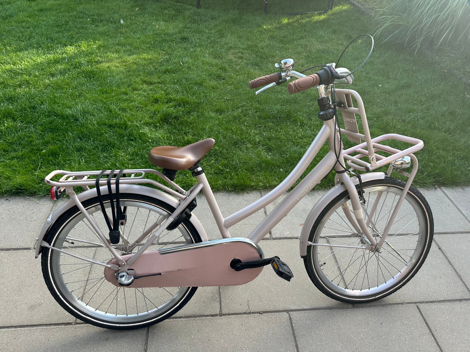 Popal Daily Dutch Basic N3 Transportfiets 24 inch roze, Ophalen, Velgrem, Versnellingen, Gebruikt