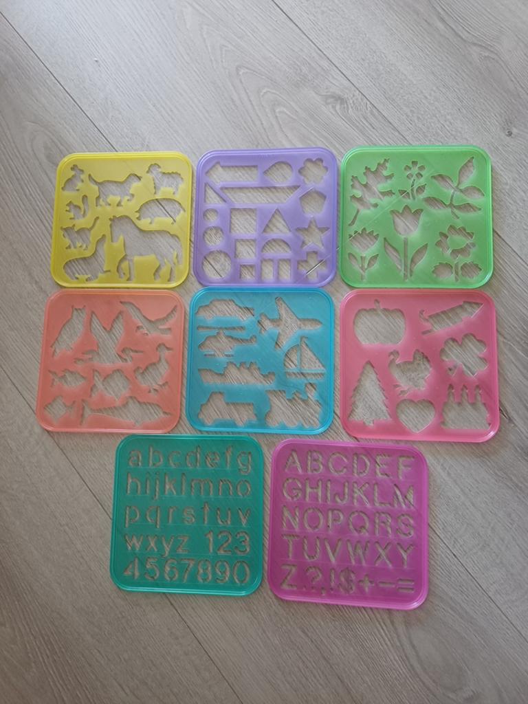 Tupperware / Tuppertoys / sjablonen / 8 stuks, Ophalen of Verzenden, Zo goed als nieuw, Overige typen