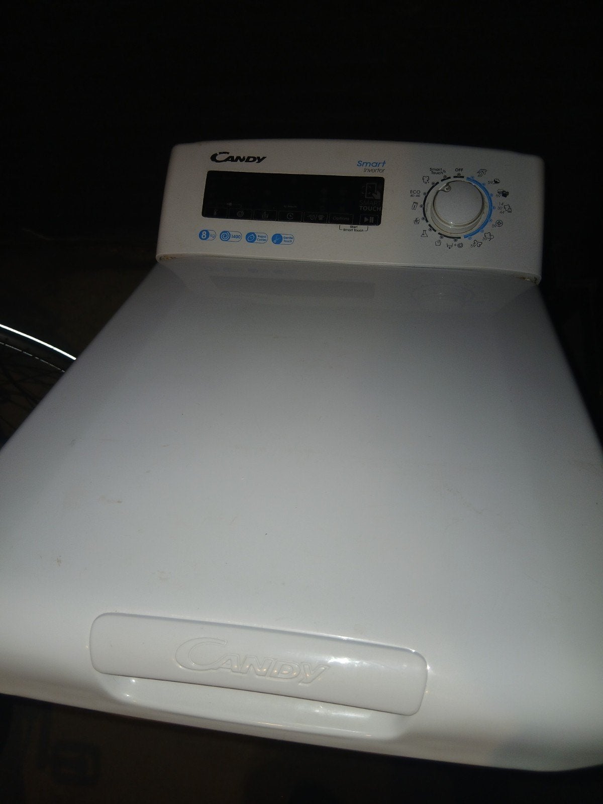 Candy Smart Bovenlader Wasmachine - Zo goed als nieuw, Witgoed en Apparatuur, Wasmachines, Ophalen, Bovenlader, Zo goed als nieuw