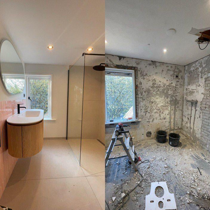 Complete badkamer & toilet renovatie, Diensten en Vakmensen, Aannemers, Garantie, Verbouw of Aanbouw