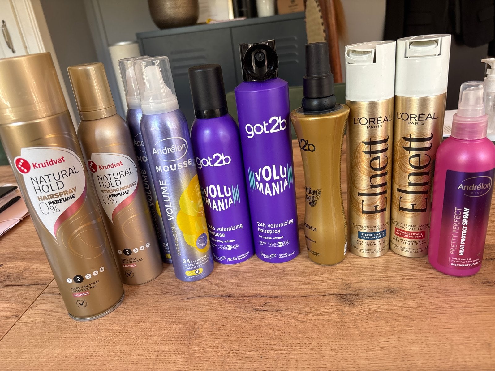 Haarstyling producten: Hairspray, Mousse, Heat Protect Spray, Ophalen, Nieuw, Gel, Wax, Haarlak of Mousse