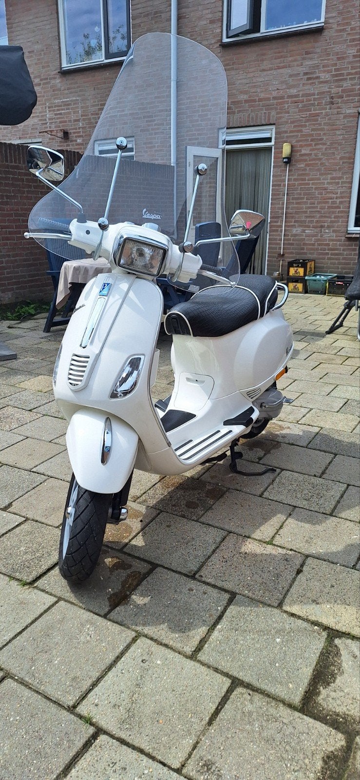 vespa s50 2takt wit snor, Ophalen, Gebruikt, Vespa S, 49 cc