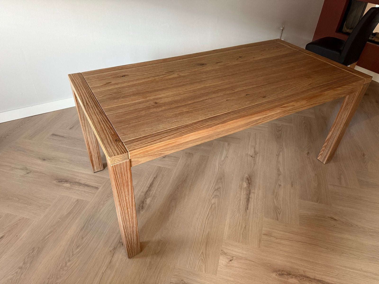 Houten eettafel 180x90cm met gebruikerssporen, Huis en Inrichting, Tafels | Eettafels, Ophalen, Gebruikt, 50 tot 100 cm, 150 tot 200 cm