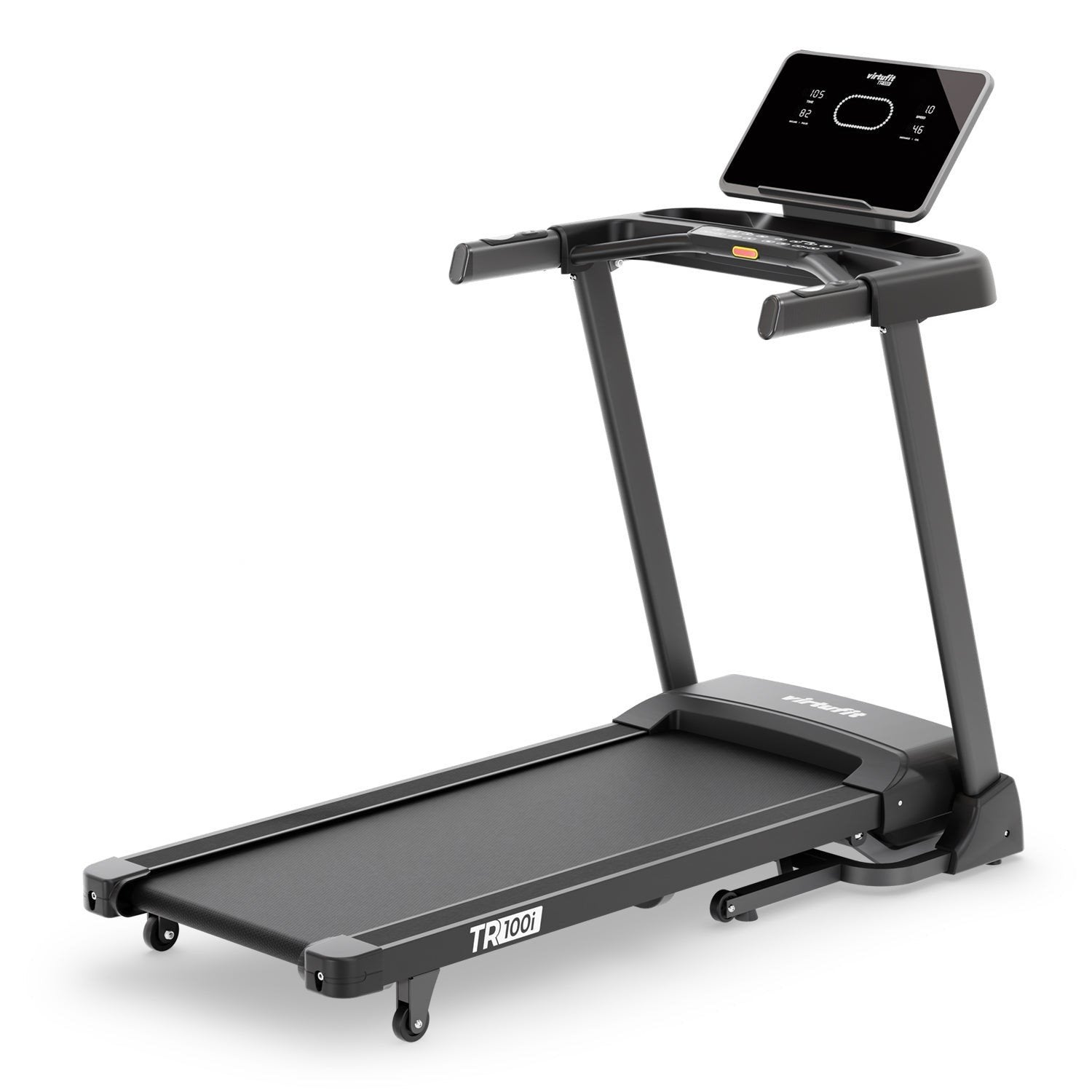 Opvouwbare Loopband TR100i and VirtuFit Universele Vloermat, Ophalen, Zo goed als nieuw, Metaal, Loopband
