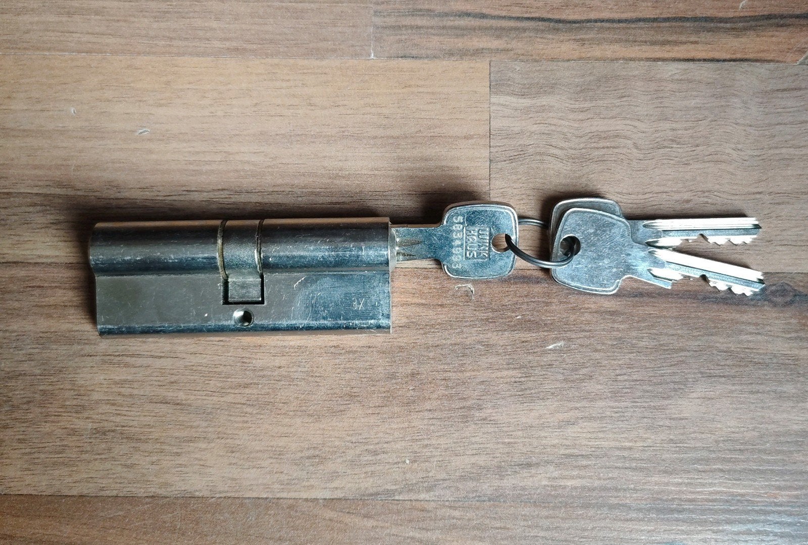 1x Winkhaus 40/40 cilinderslot skg2+3 sleutels, Ophalen of Verzenden, Zo goed als nieuw, Koper of Messing, Slot