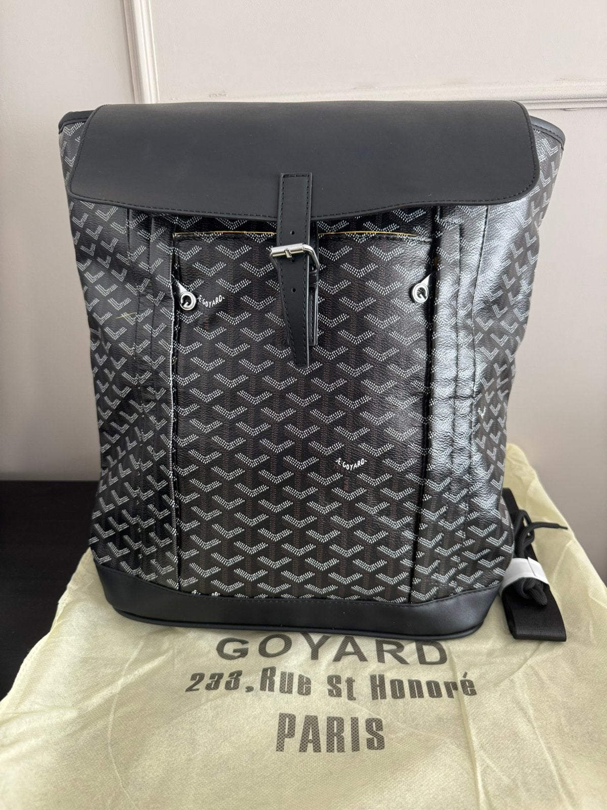 Goyard rugtas zwart, Verzenden, Nieuw