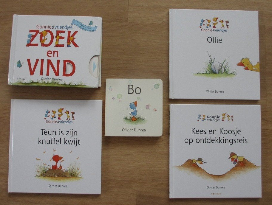 Gonnie & Vriendjes Olivier Dunrea, Boeken, Ophalen of Verzenden, Zo goed als nieuw, 2 tot 3 jaar