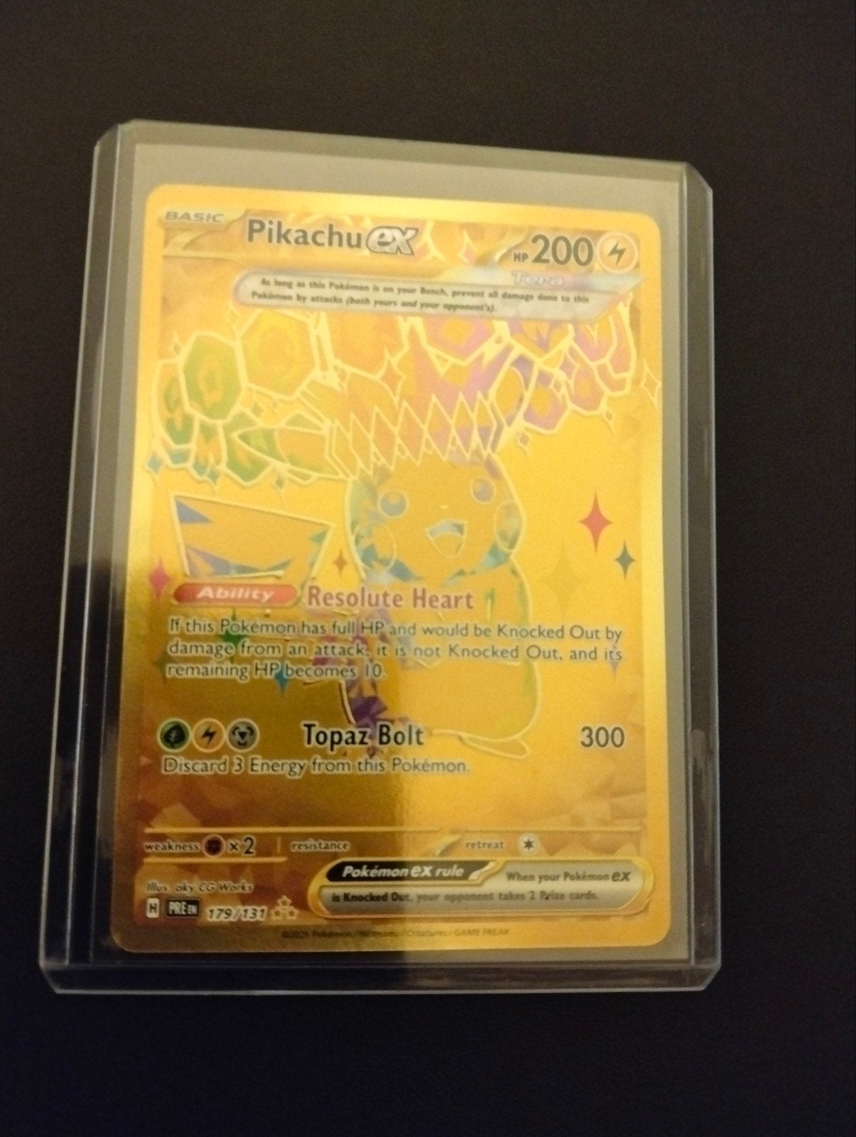 Pikachu EX Gold Hyper Rare card NM!, Hobby en Vrije tijd, Verzamelkaartspellen | Pokémon, Ophalen of Verzenden, Nieuw, Losse kaart