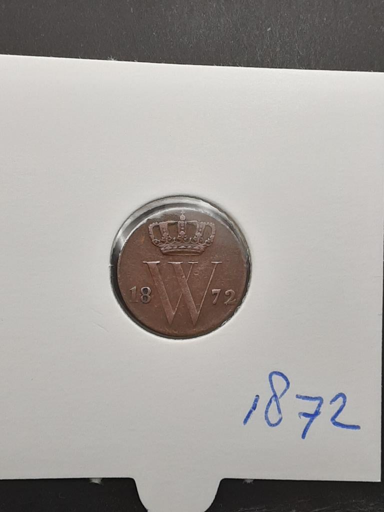 1/2 cent 1872 Koning Willem III, Postzegels en Munten, Munten | Nederland, Ophalen of Verzenden, Koning Willem III, Overige waardes