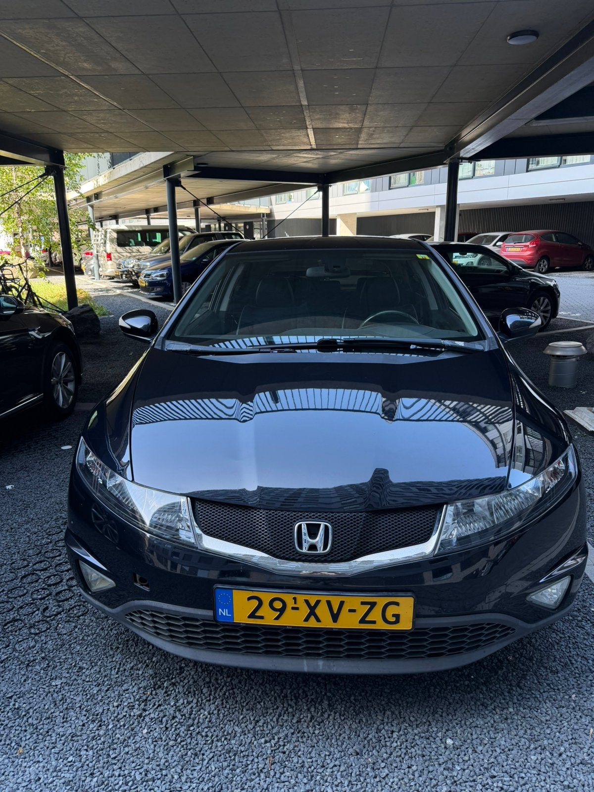 Honda Civic 1.8I Executive 5DR 2007 Zwart, Auto's, Honda, Voorwielaandrijving, Euro 5, 15 km/l, 4 cilinders