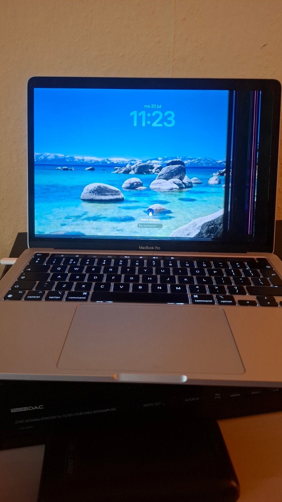 MacBook Pro 13 inch M1 8GB/256GB - Scherm defect, MacBook Pro, 256 GB, Qwerty, 8 GB