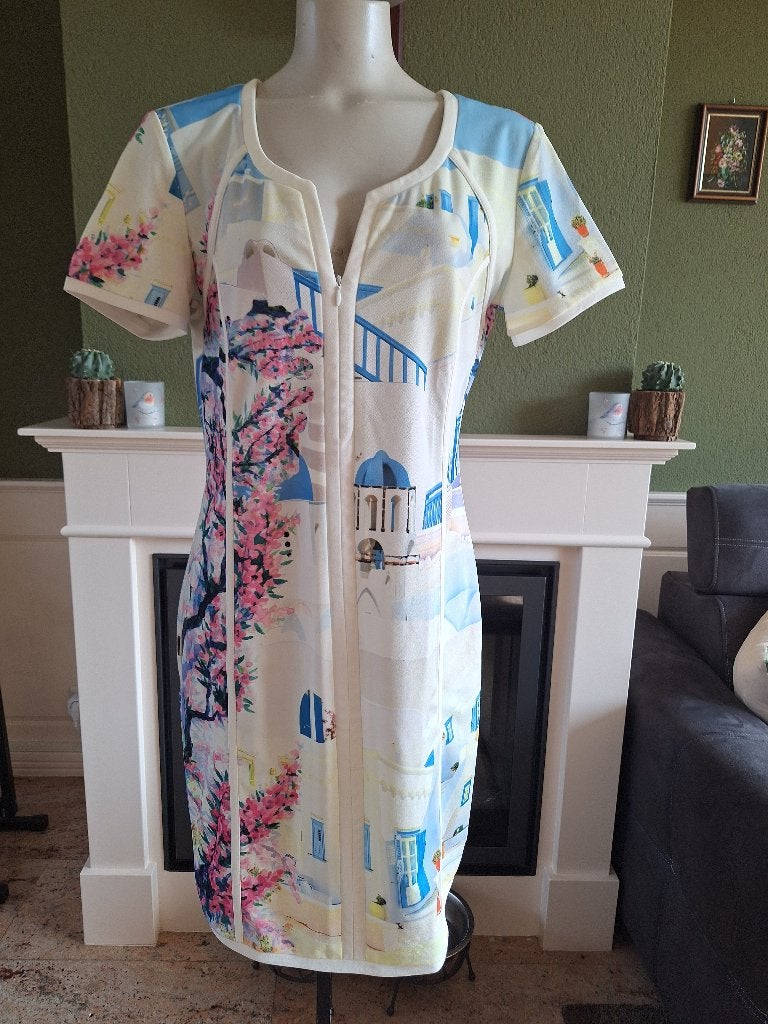Etoile du Monde Grieks stads print mt 5 XL 44 /42, Overige kleuren, Verzenden, Maat 46/48 (XL) of groter, Etoile du monde