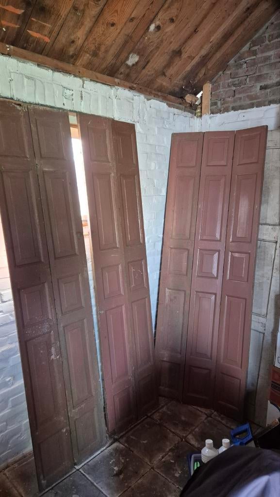 Oude smalle paneeldeuren, Ophalen, Gebruikt, Binnendeur, 200 tot 215 cm