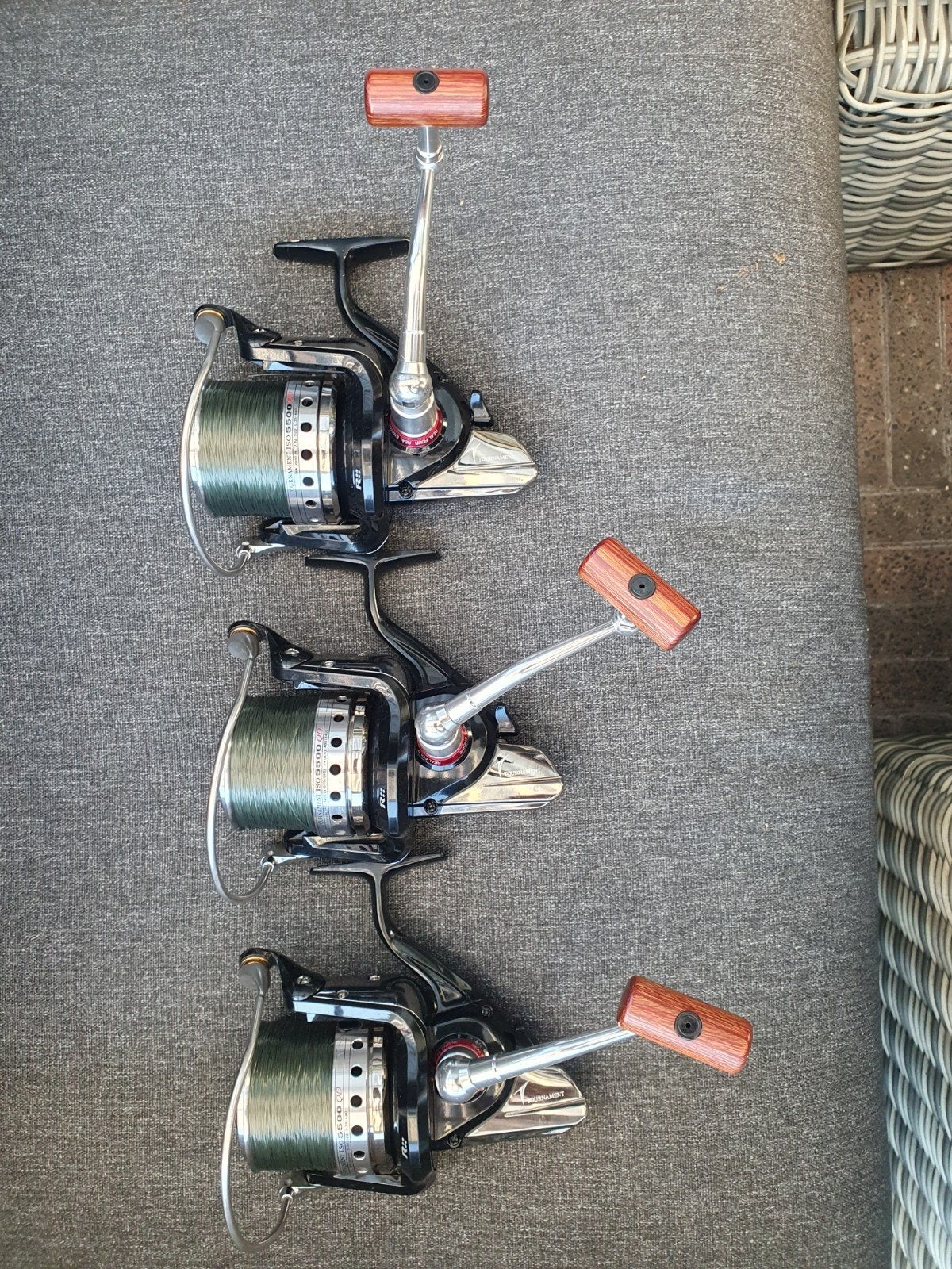 *** 3x daiwa tournament iso 5500 QD ***, Ophalen of Verzenden, Zo goed als nieuw, Molen