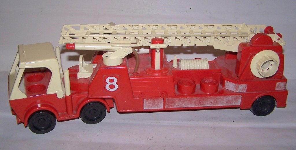 Vintage zeldzame Jean W. Germany grote brandweerwagen. Izgs, Antiek en Kunst, Antiek | Speelgoed, Ophalen of Verzenden