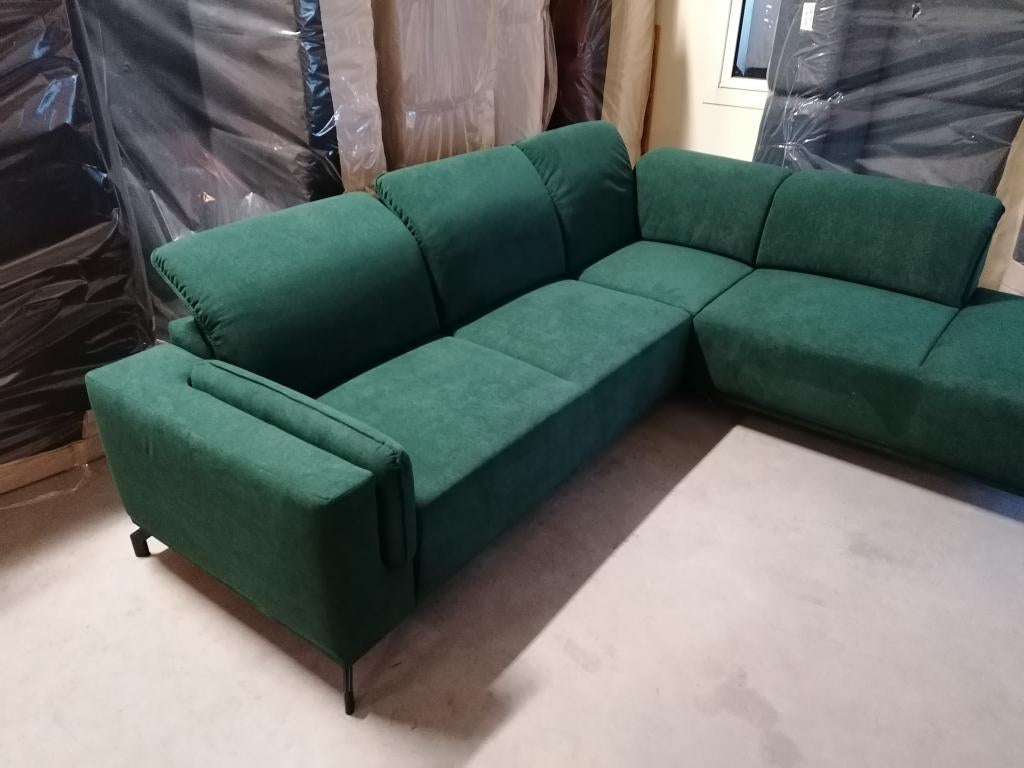 hoekbank Barbara 5 verstelbare rug-/hoofdsteunen bed en box, Ophalen, Nieuw, Metaal, Tijdloos , trendy ,hip ,modern , klassiek , retro