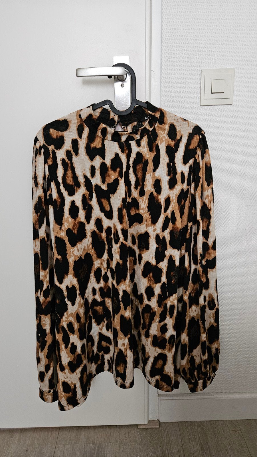 Panter blouse, Kleding | Dames, Bruin, Maat 46/48 (XL) of groter, Ophalen of Verzenden, Zo goed als nieuw