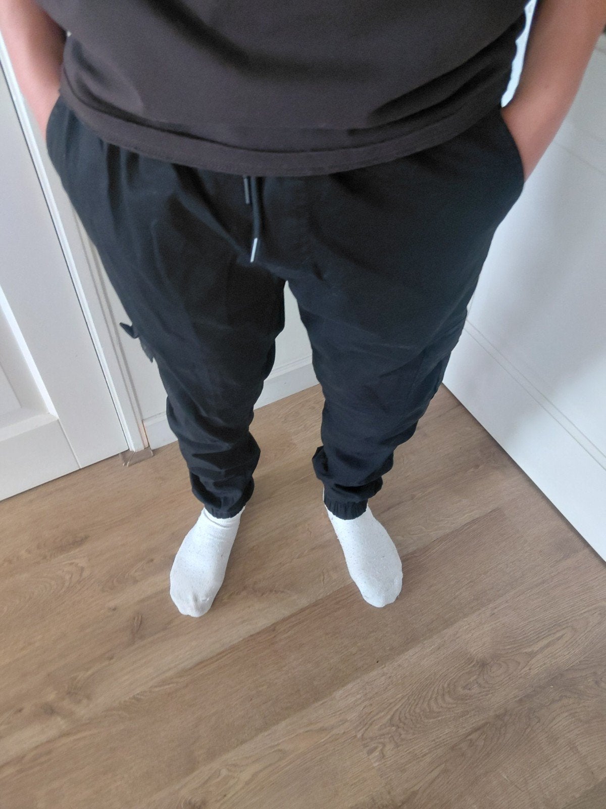 Zwarte Stone Island broek maat s, Zwart, Ophalen of Verzenden, Stone Island, Gedragen
