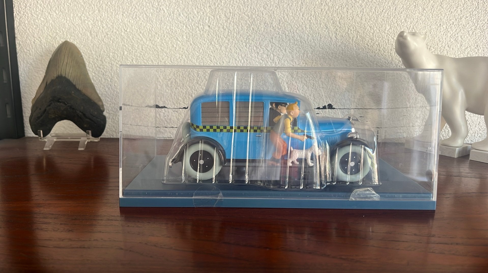 Kuifje modelauto 1:24 taxi chicago, Ophalen of Verzenden, Kuifje, Zo goed als nieuw, Beeldje of Figuurtje