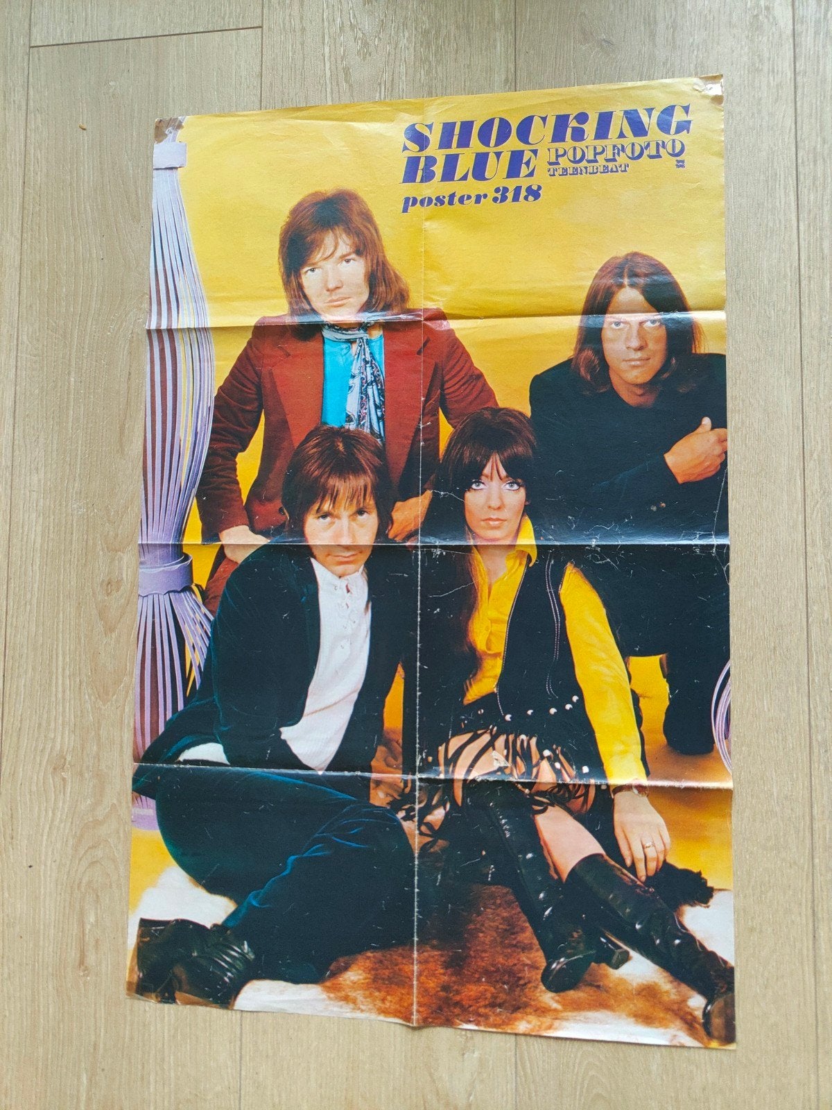 Grote Popfoto Super Poster Shocking Blue, Verzamelen, Ophalen of Verzenden, 1960 tot 1980, Nederland, Tijdschrift