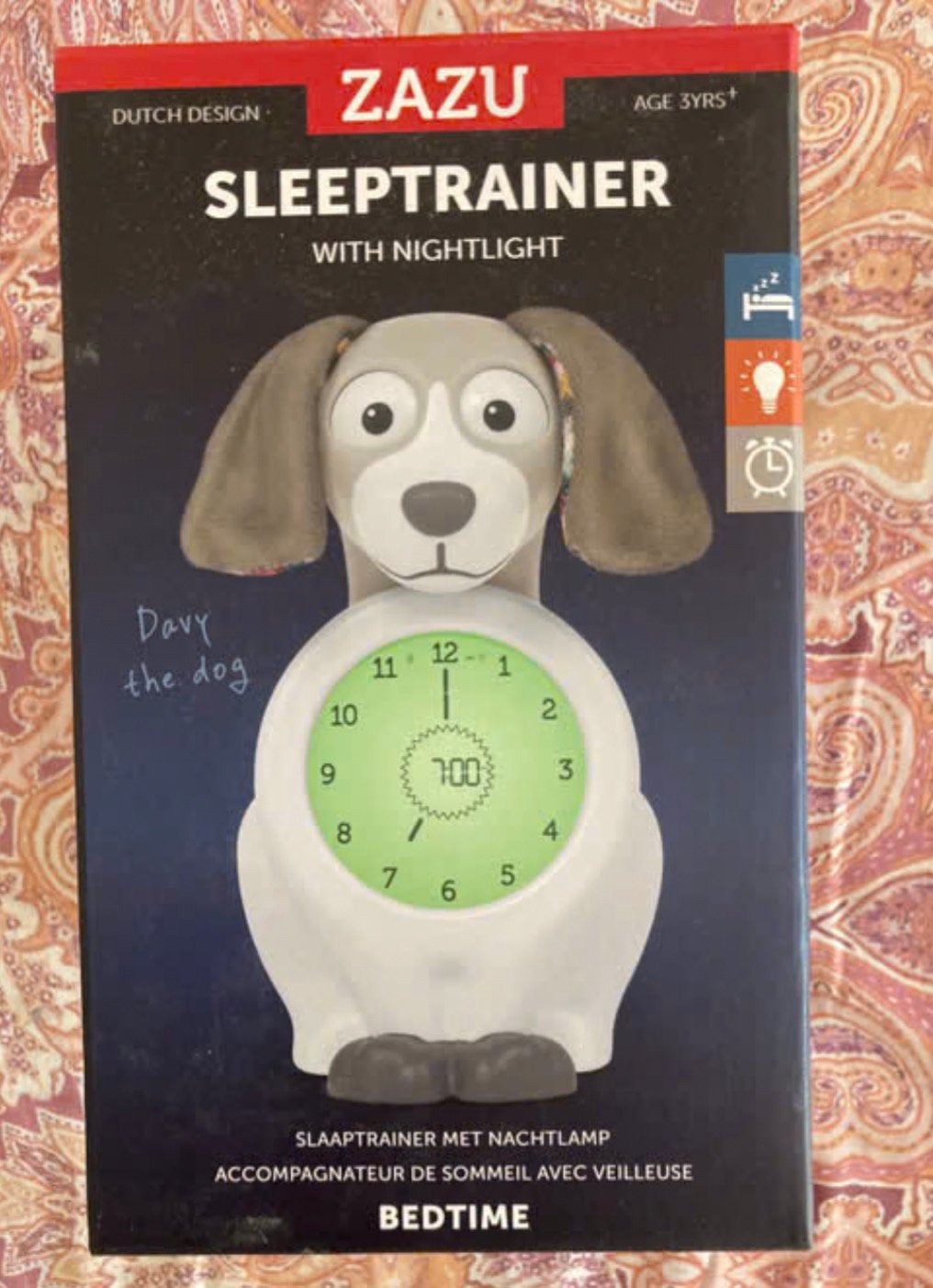 NIEUW! ZAZU Davy the Dog Taupe Slaaptrainer en Kinderwekker, Ophalen of Verzenden, Zo goed als nieuw