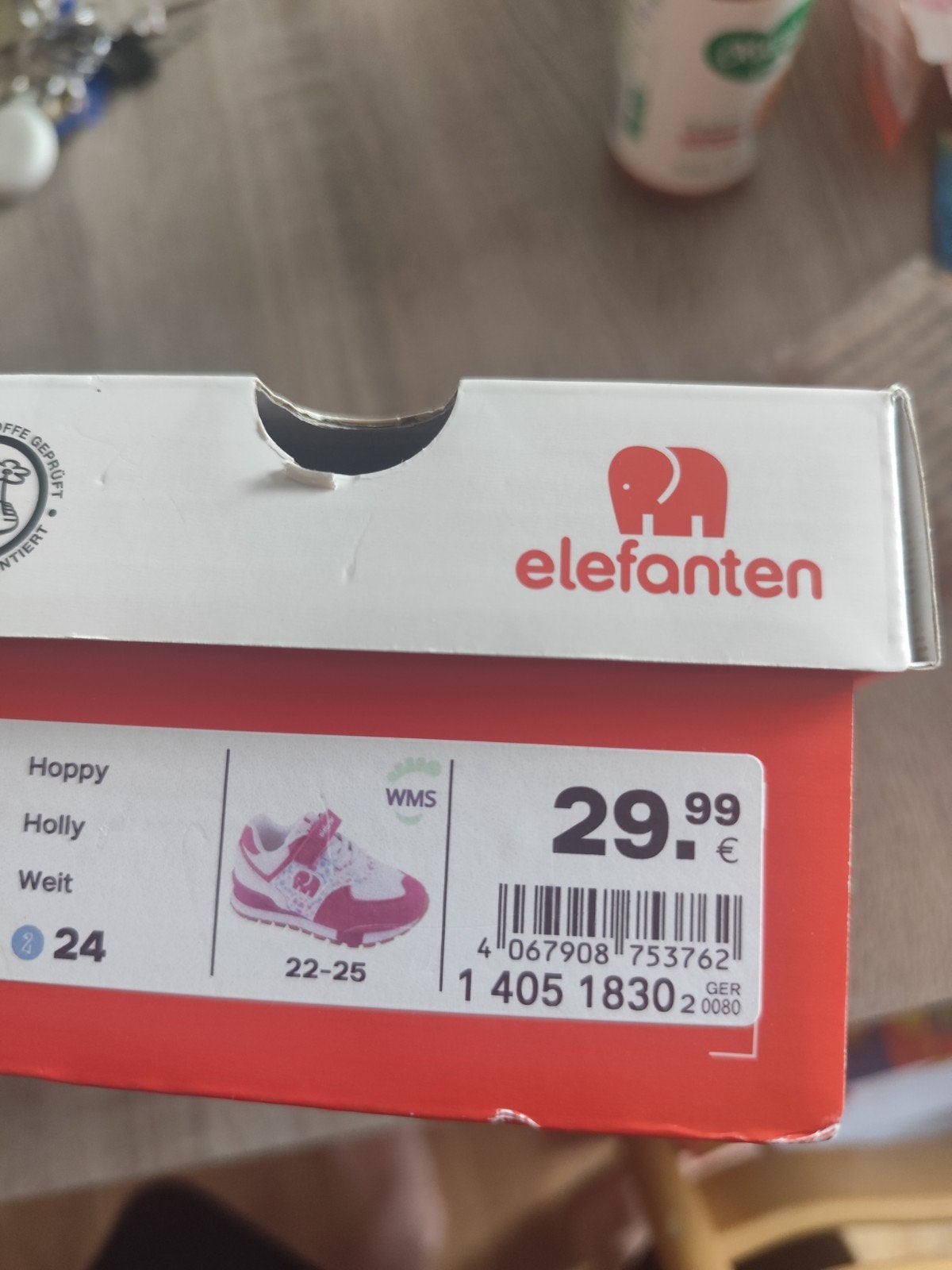 Nieuwe Elefanten sneakers maat 24 - Roze met stippen, Meisje, Schoenen, Nieuw, Ophalen of Verzenden