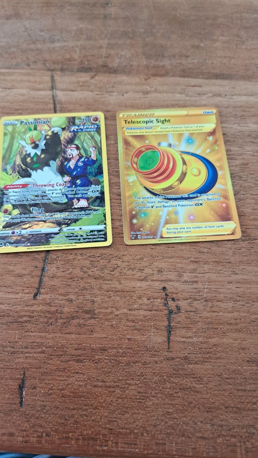 Pokémon TCG: Passimian & Telescopic Sight kaarten, Ophalen of Verzenden, Zo goed als nieuw, Losse kaart