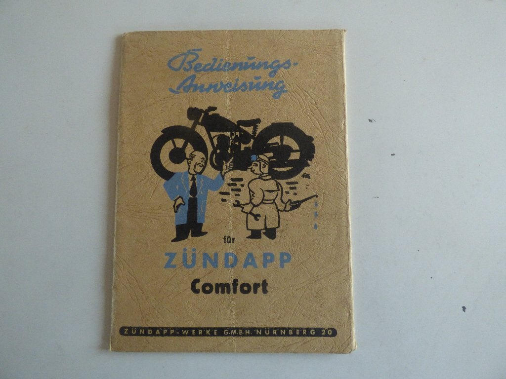 ZÜNDAPP COMFORT HANDLEIDING & TECHNISCHE GEGEVENS, Ophalen of Verzenden, Overige merken
