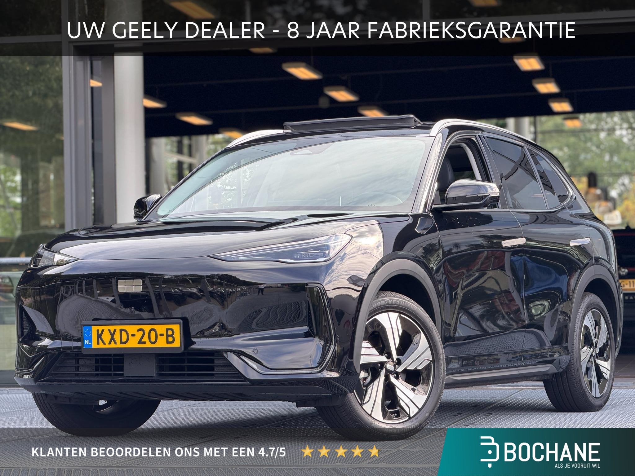 Geely E5 Max+ 68 kWh 218PK | DEMO, Auto's, 750 kg, 218 pk, SUV of Terreinwagen, Lichtsensor