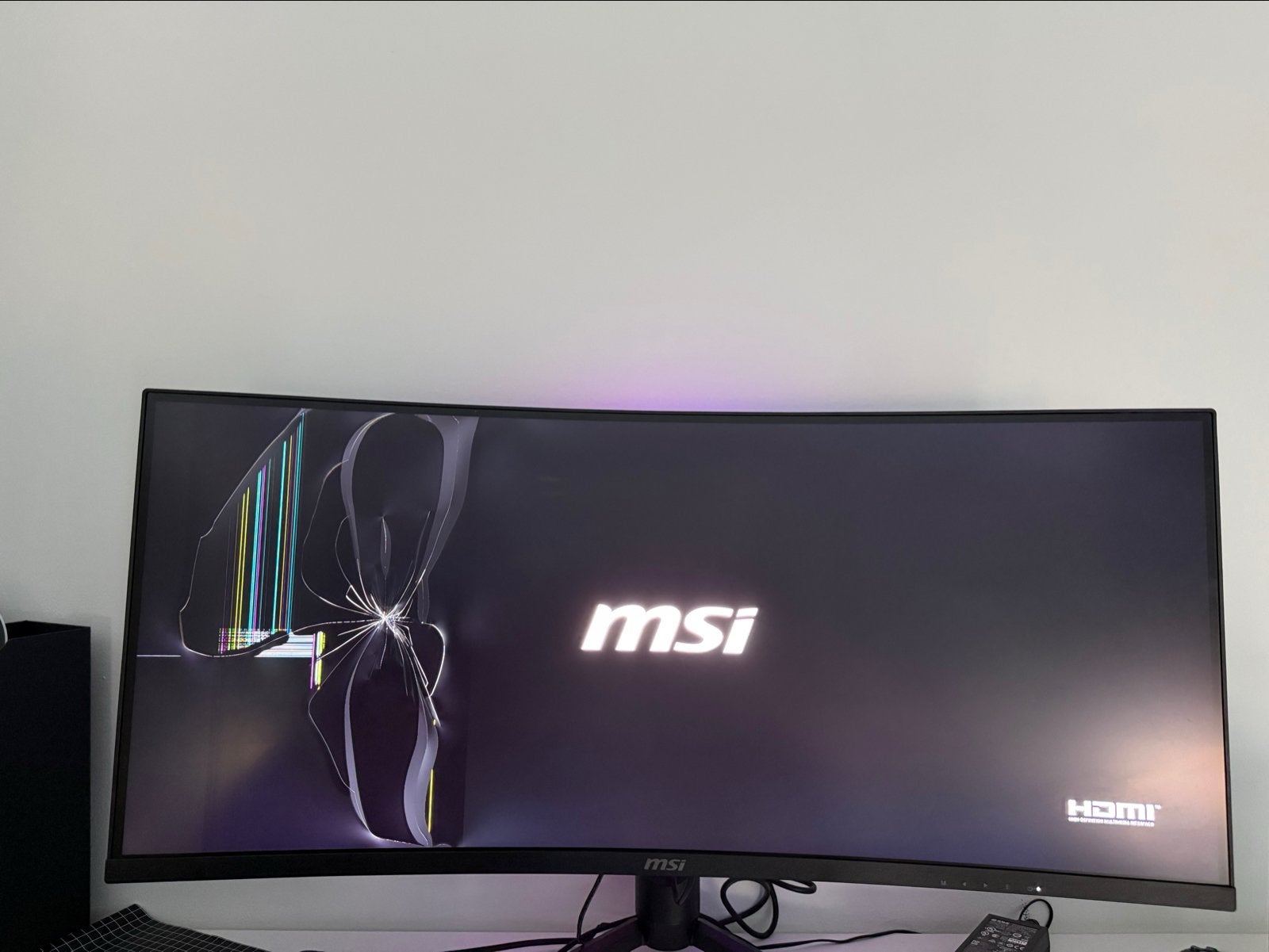 MSI MAG 342CQR E2 Gaming Monitor - Defect, Curved, VA, 1 tot 2 ms, Niet werkend