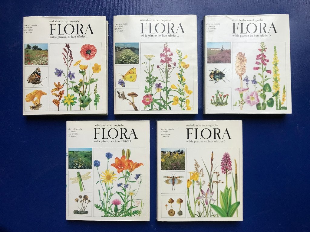 Weeda - Nederlandse oecologische flora (5 delen compleet), Antiek en Kunst, Ophalen of Verzenden, Weeda