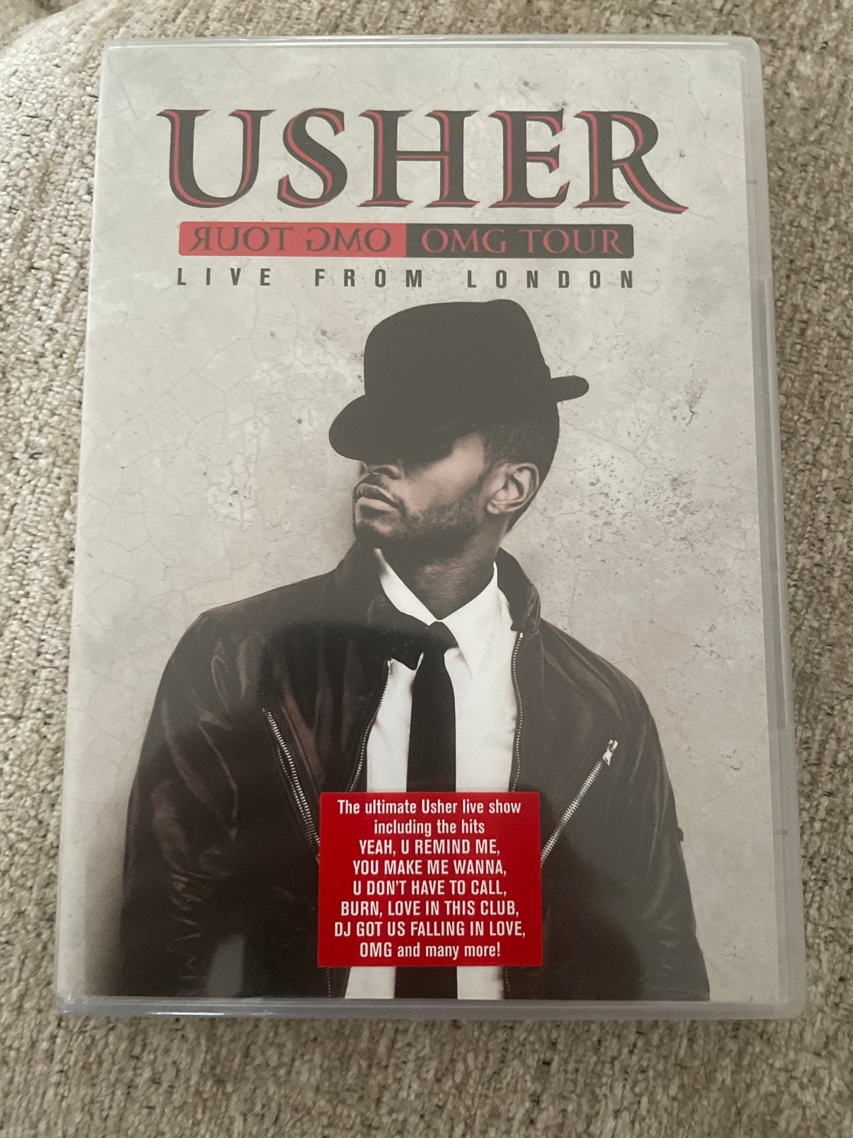 Usher OMG Tour Live From London DVD, Alle leeftijden, Ophalen of Verzenden, Gebruikt, Muziek en Concerten