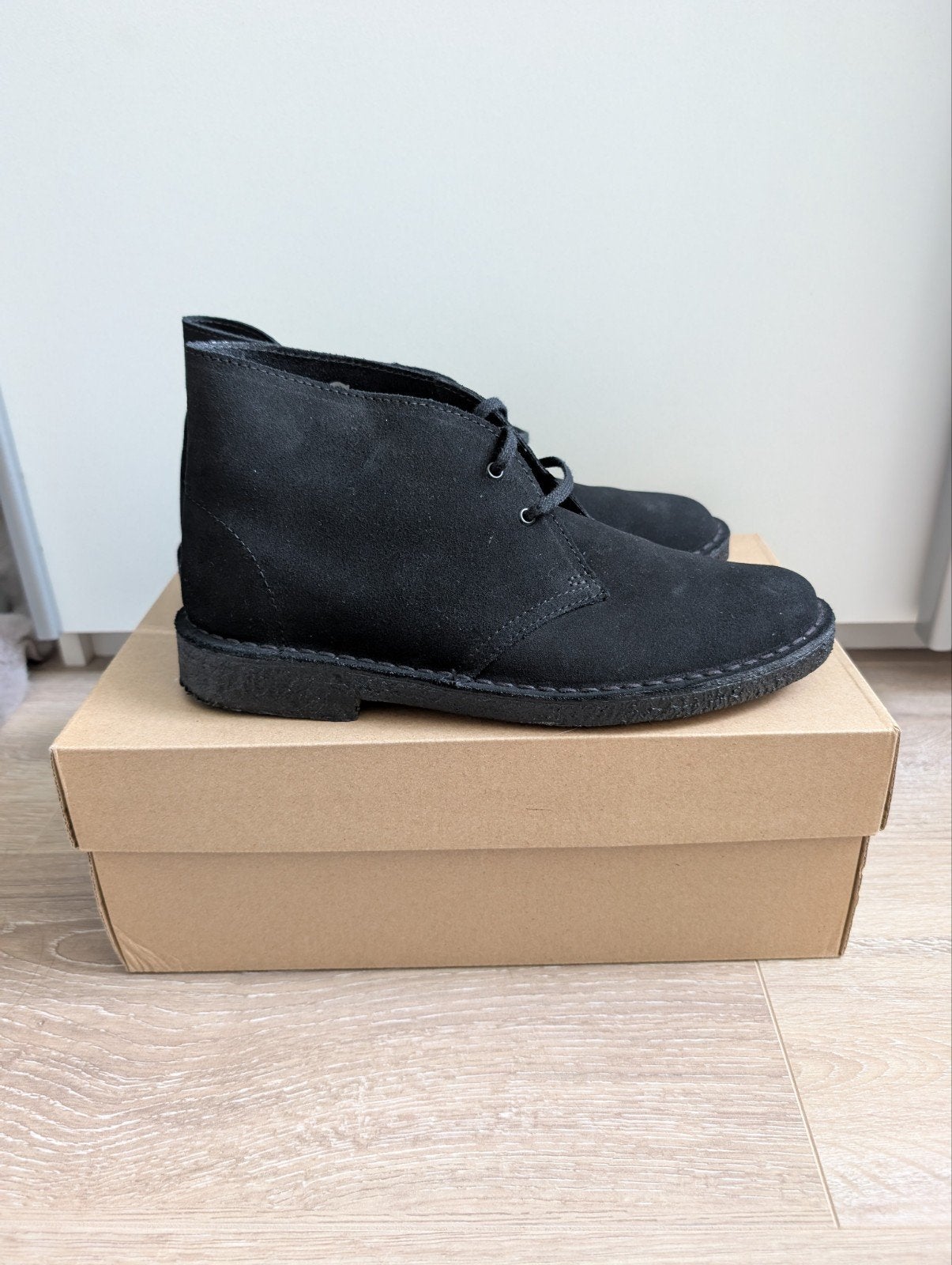 Clarks desert boot - maat 41 - 1x gedragen, Zwart, Ophalen of Verzenden, Zo goed als nieuw, Clarks