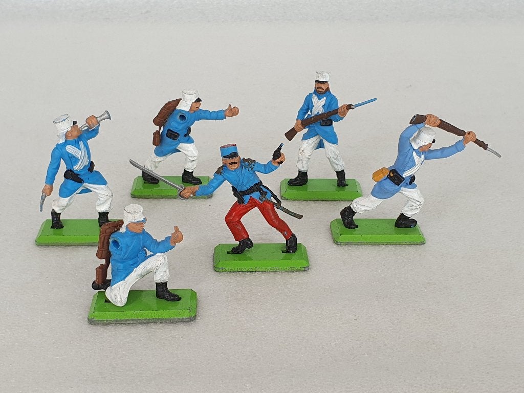 Lot van 6 Britains figuren - Frans Vreemdelingenlegioen, Verzamelen, Poppetjes en Figuurtjes, Ophalen of Verzenden, Gebruikt