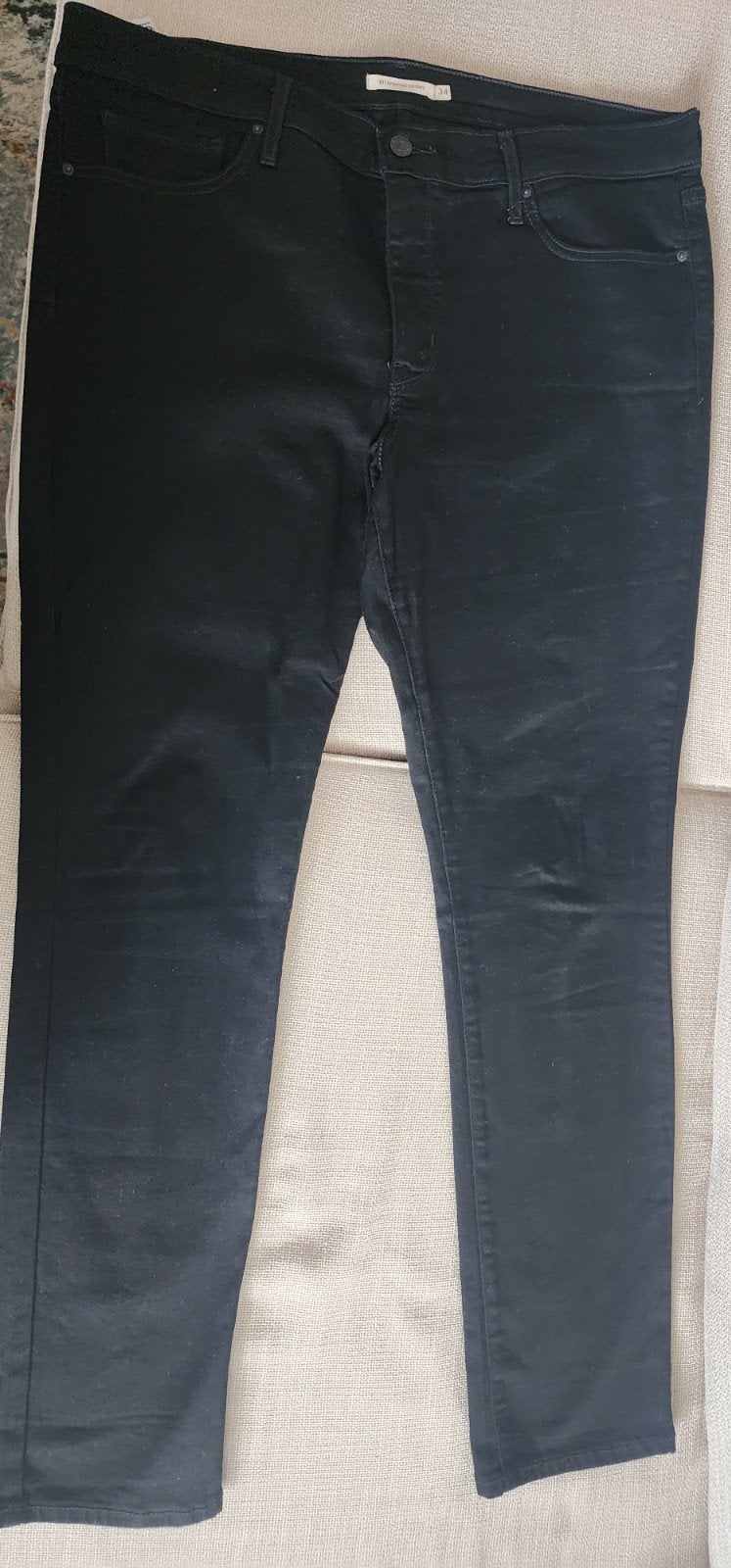 Levi's 311 Shaping Skinny 34 Waist, Ophalen, Zwart, Zo goed als nieuw, Lang