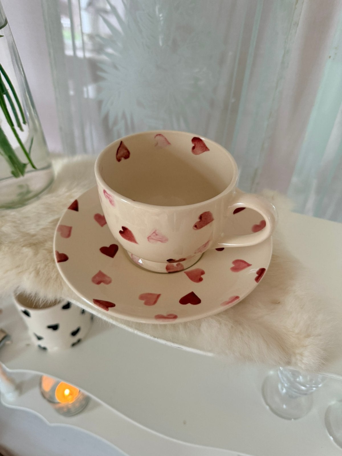 Emma Bridgewater Hearts kop en schotel new, Ophalen, Nieuw, Overige stijlen, Kop(pen) en/of Schotel(s)