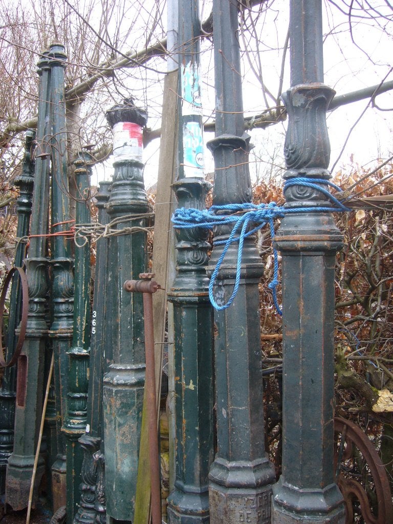 Lantaarnpaal onderdelen in soorten/maten enz.. "De Evenaar", Antiek en Kunst, Ophalen